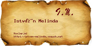 István Melinda névjegykártya